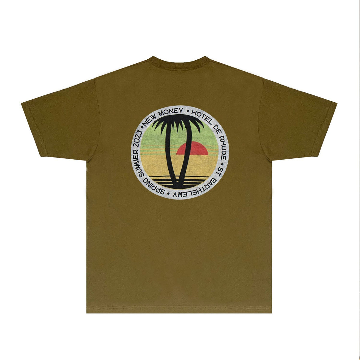 Rhude T-shirts Printed Trendy Pure Cotton