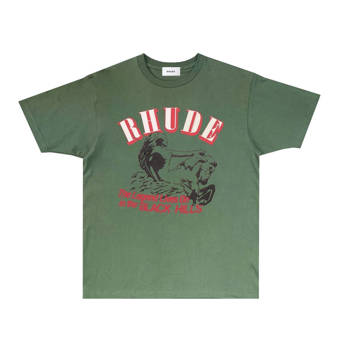 Rhude T-shirts Printed Trendy Pure Cotton
