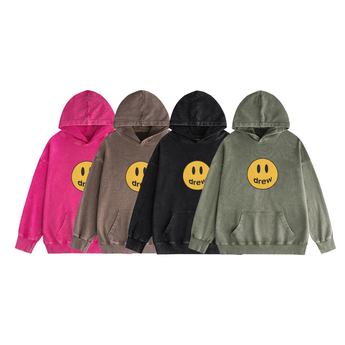 Drew House Hoodie Unisex Loose Casual Distressed Hoodie