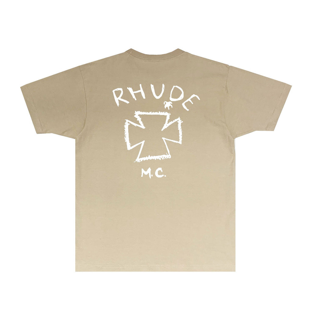 Rhude T-shirts Printed Trendy Pure Cotton