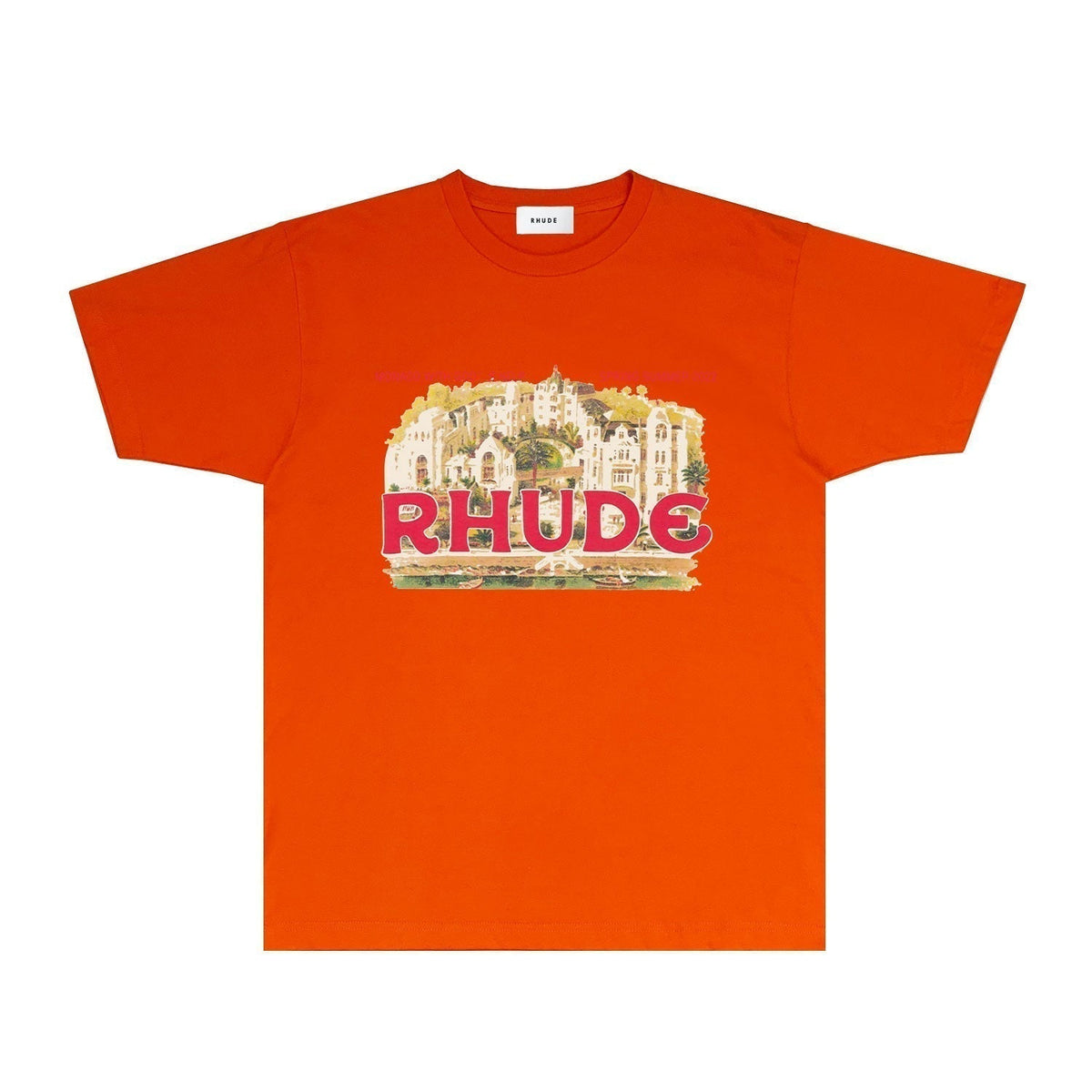 Rhude T-shirts Printed Trendy Pure Cotton