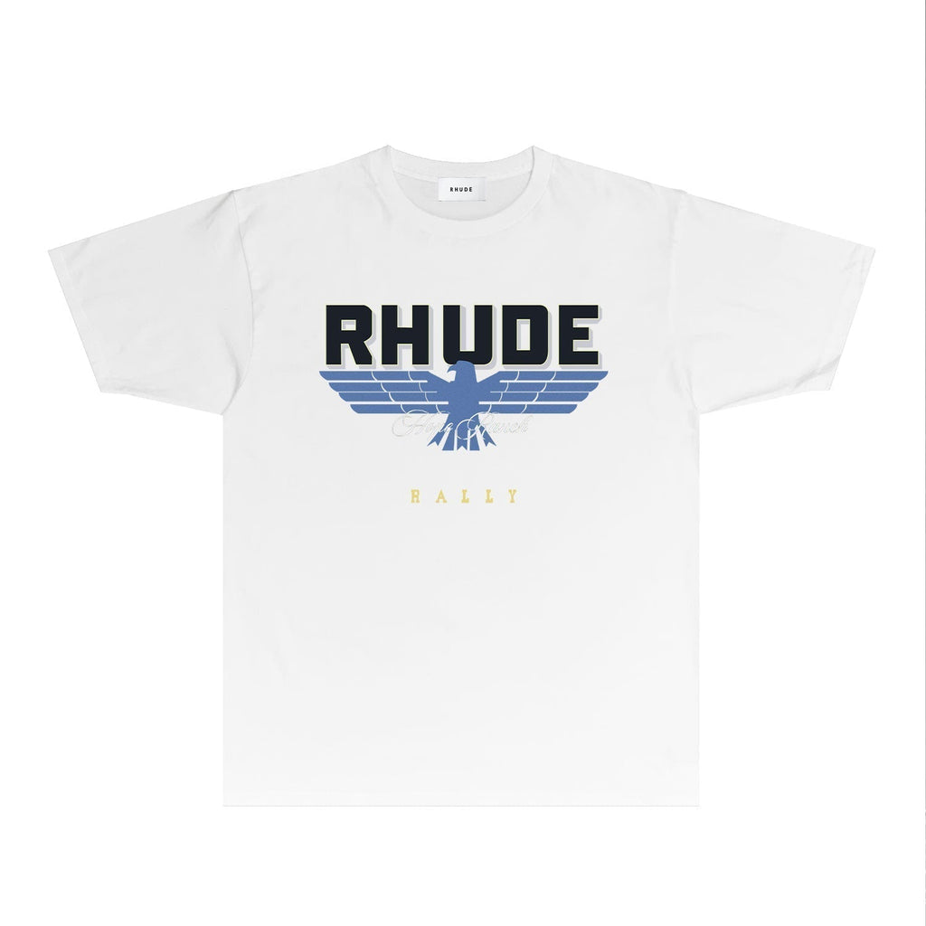 Rhude T-shirts Printed Trendy Pure Cotton