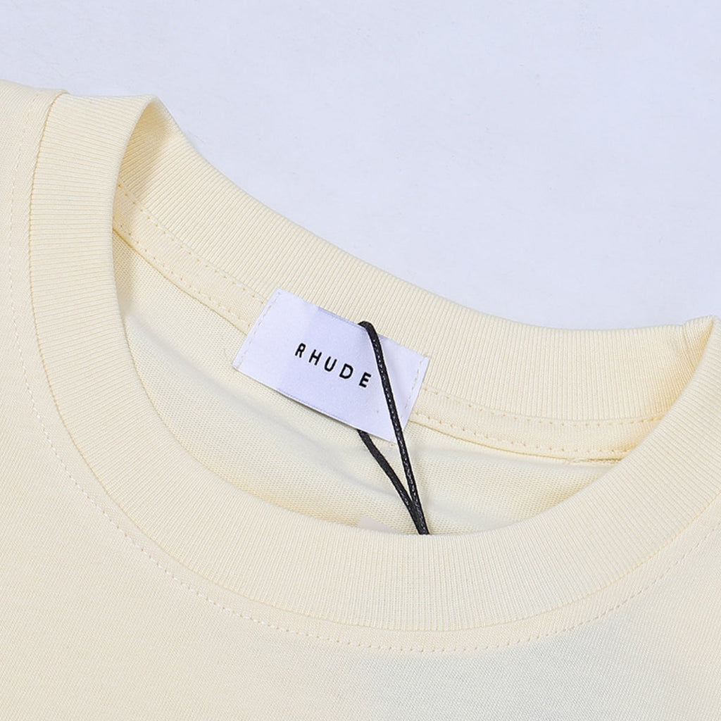 Rhude T-shirt Wheat Ear Badge Short Sleeve T-shirt