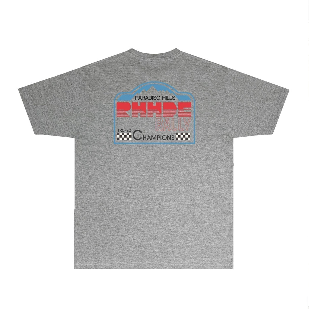 Rhude T-shirts Printed Trendy Pure Cotton