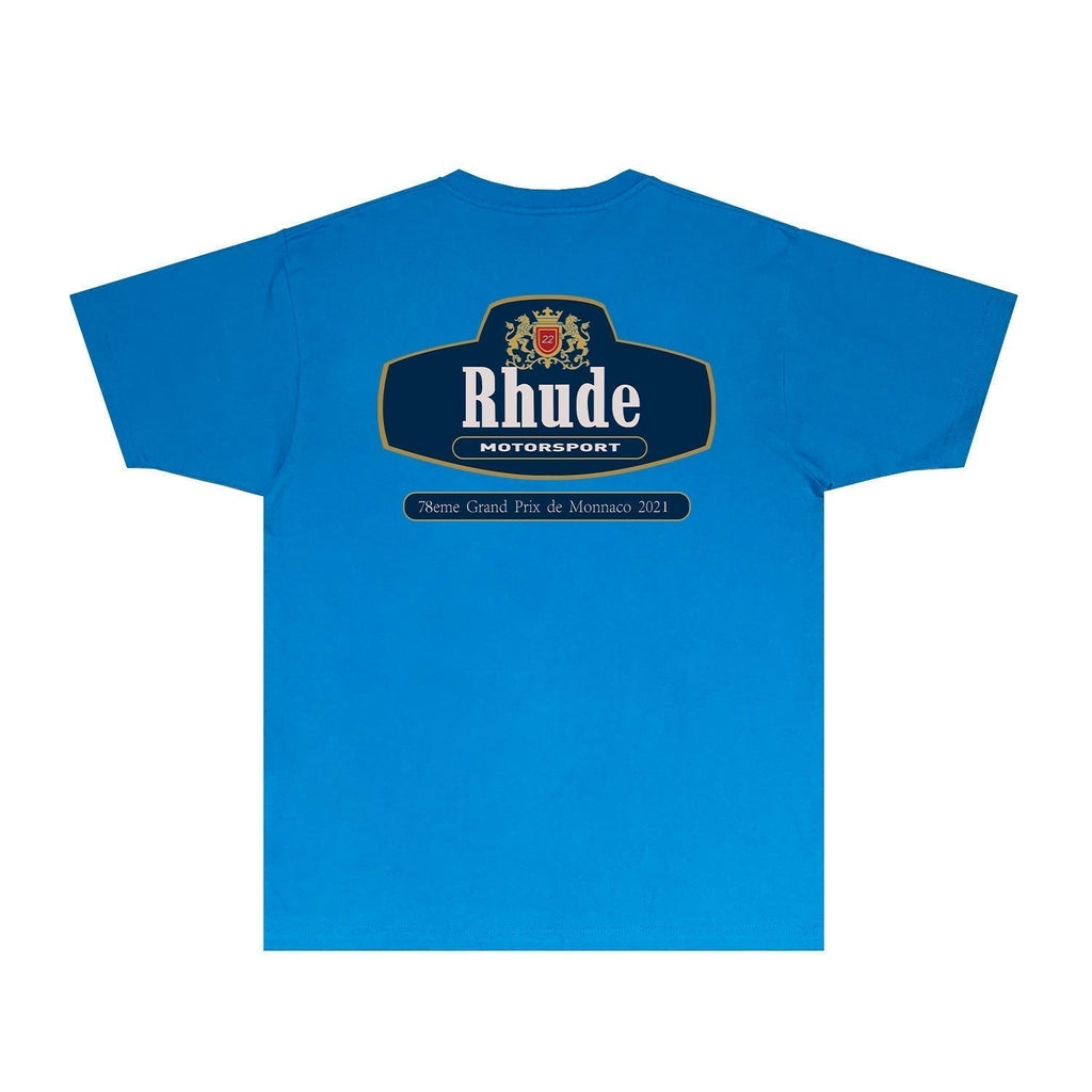 Rhude T-shirts Printed Trendy Pure Cotton