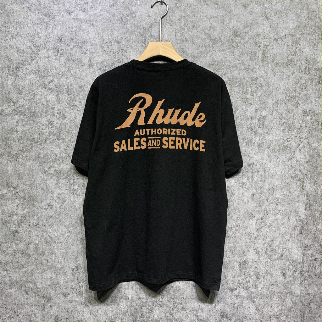 Rhude T-shirts Printed Trendy Pure Cotton