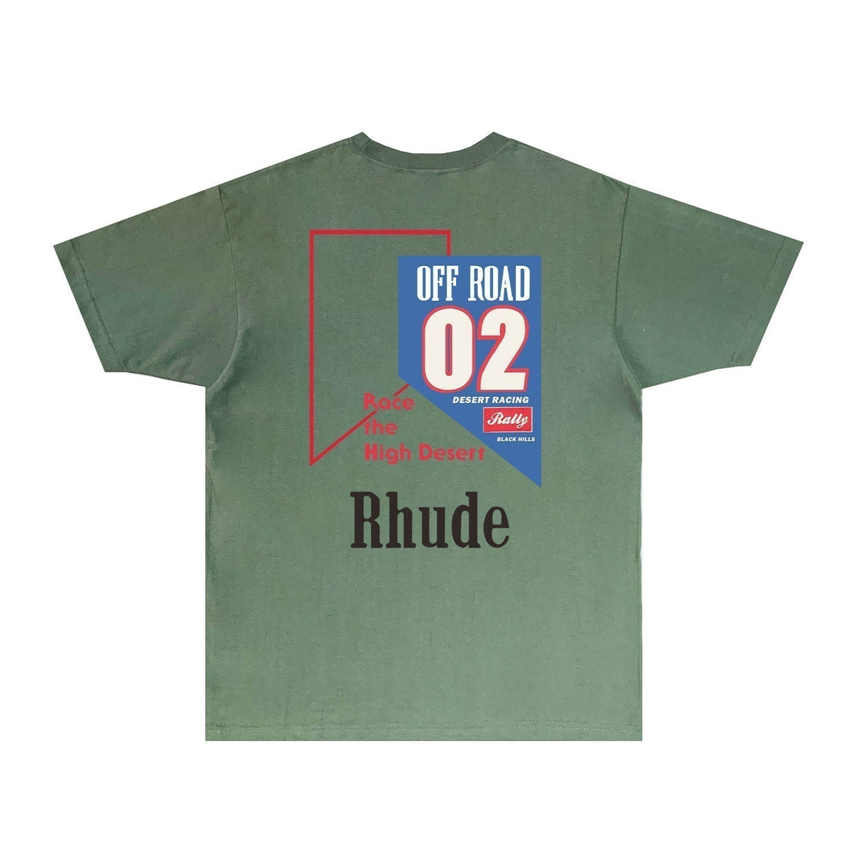Rhude T-shirts Printed Trendy Pure Cotton
