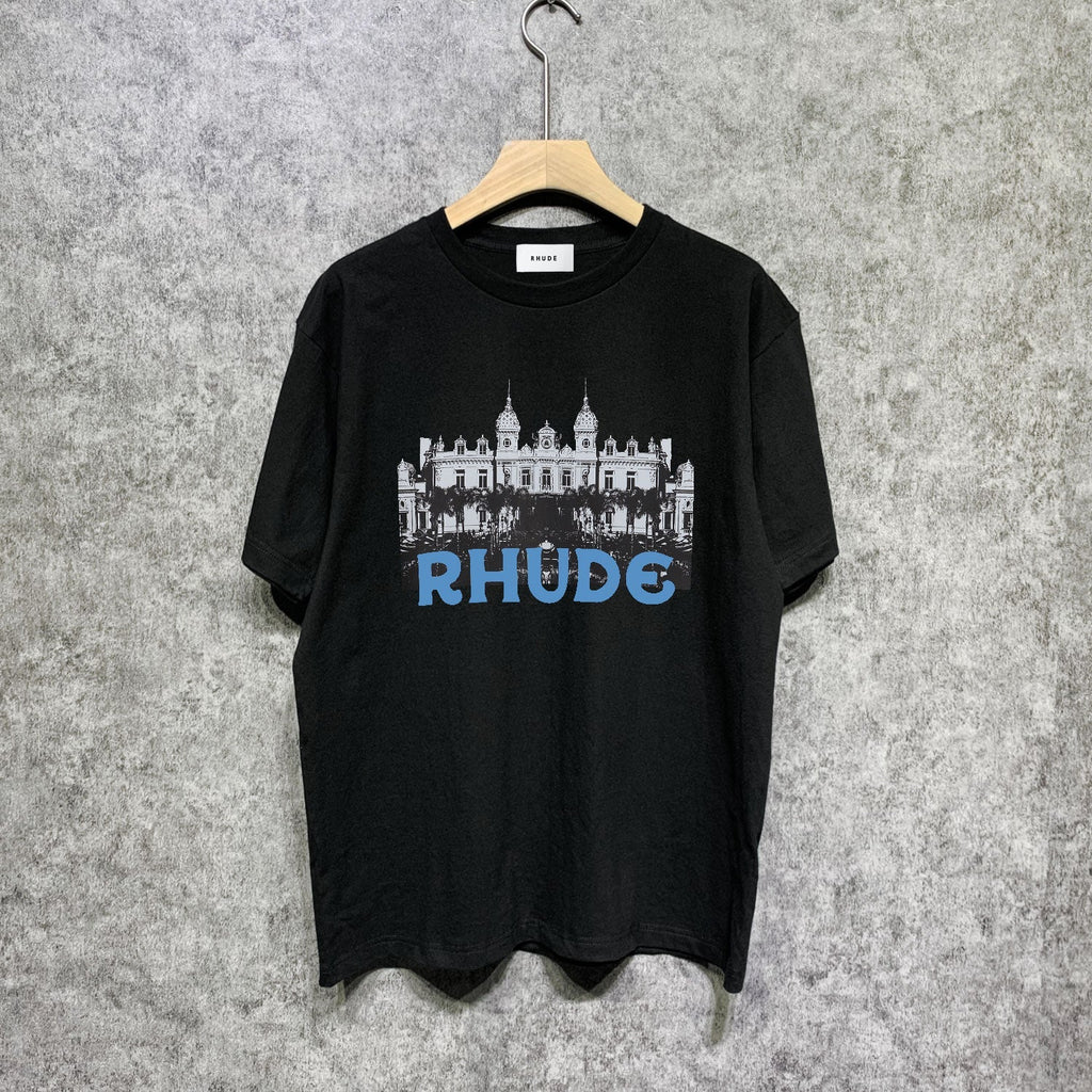 Rhude T-shirts Printed Trendy Pure Cotton