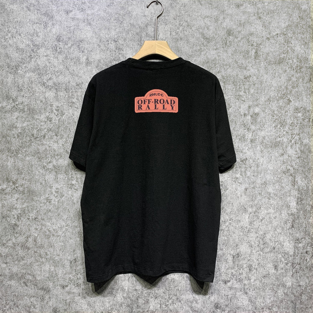 Rhude T-shirts Printed Trendy Pure Cotton