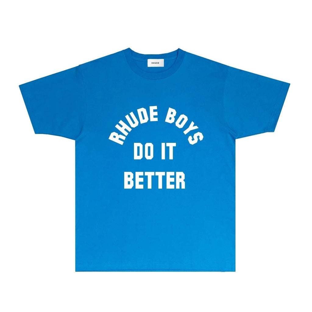 Rhude T-shirts Printed Trendy Pure Cotton