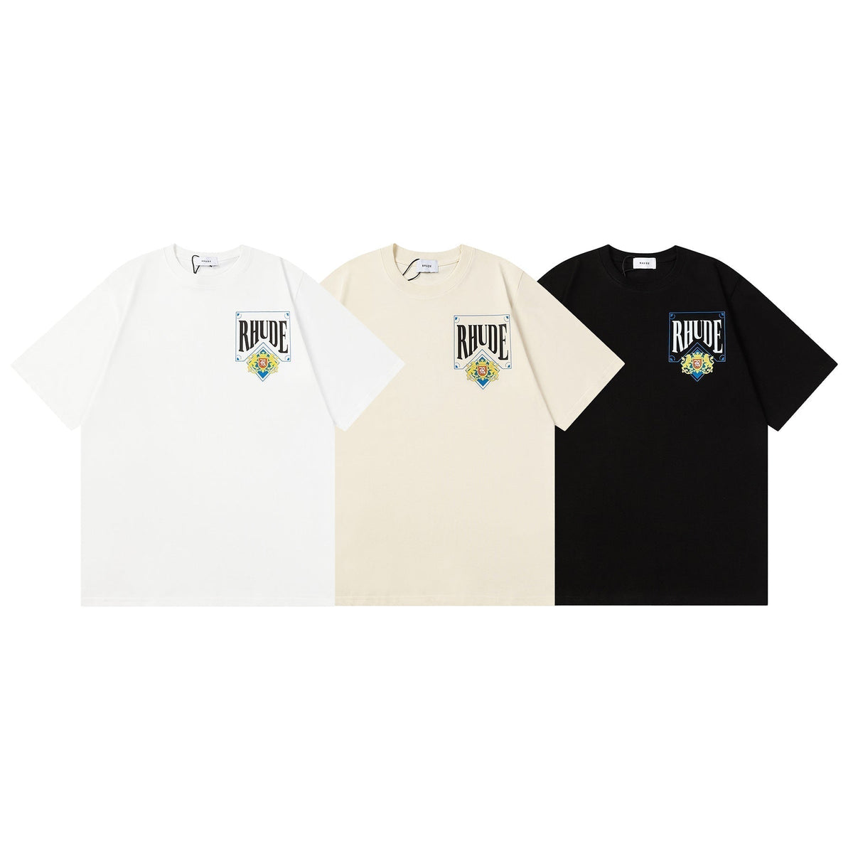Rhude T-shirt Micro Standard Poker Printed Short Sleeve T-shirt
