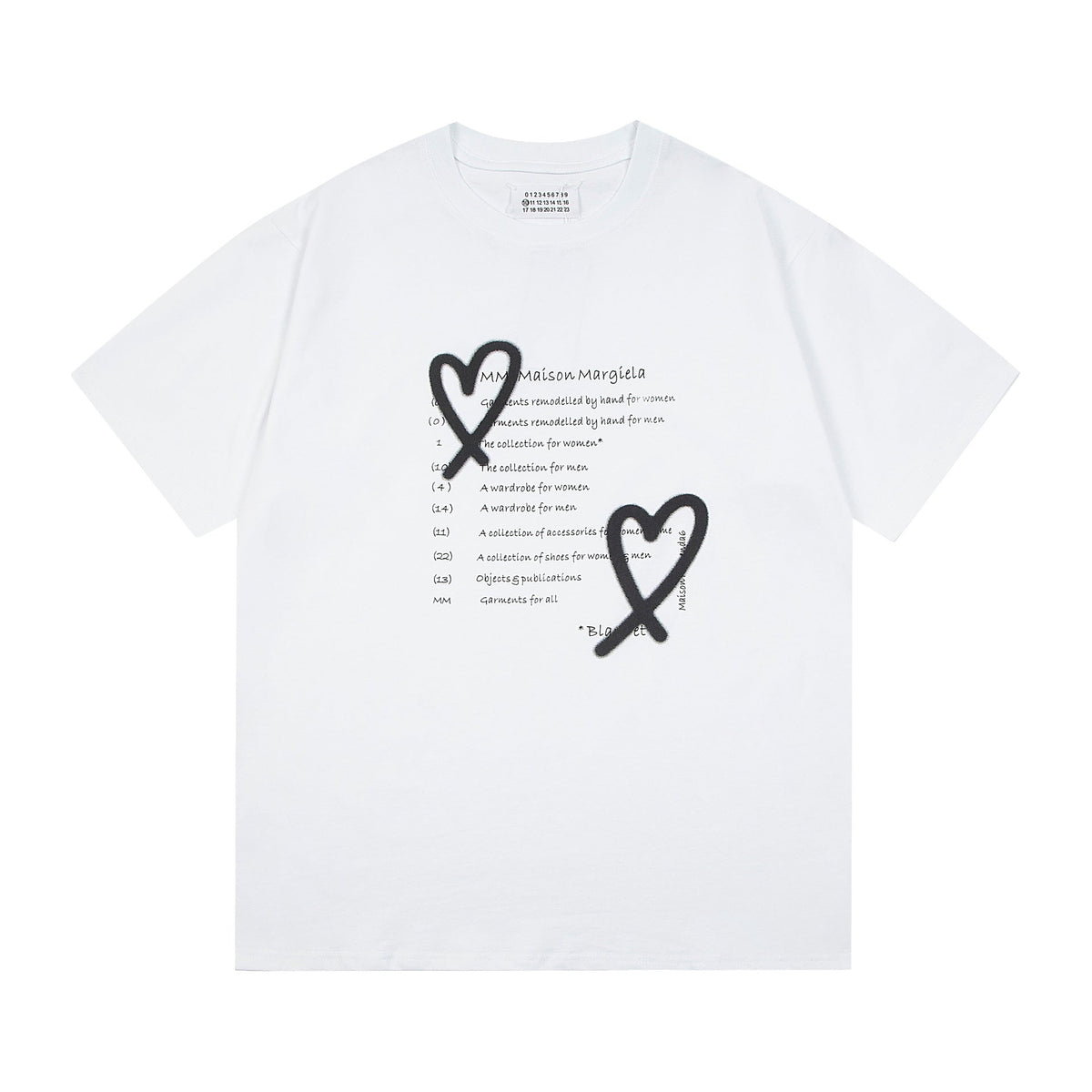Maison Margiela T-shirt Crew Neck Loose Short Sleeve T-shirt