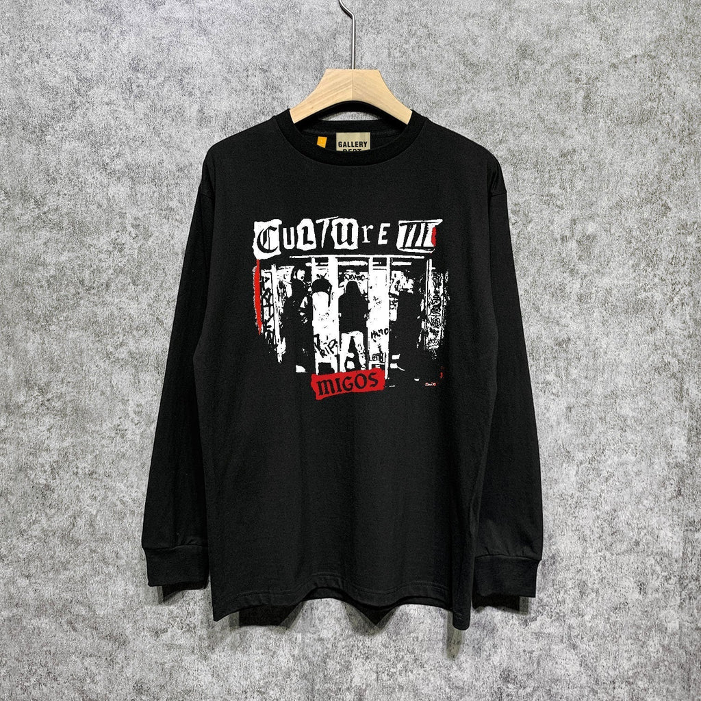 Gallery Dept Long Sleeved Shirt Fashion Brand Long Sleeve Long-Sleeved T-shirt Blouse