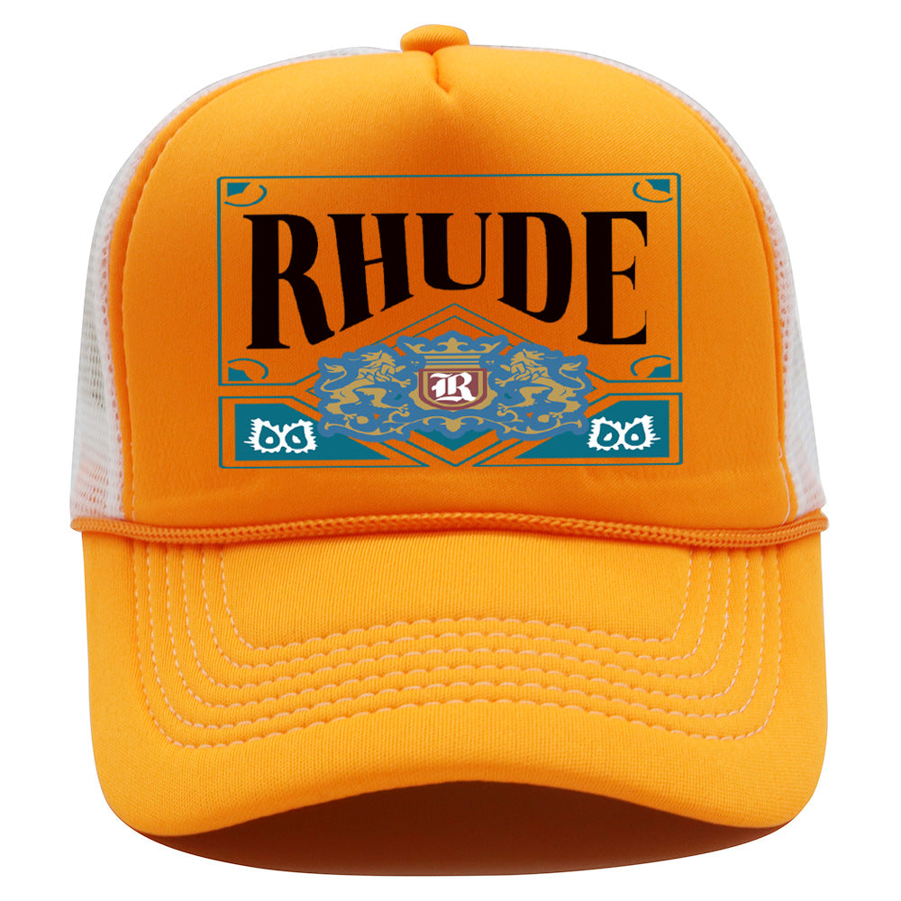Rhude Hat Shade Mesh Cap Casual Baseball Cap Couple