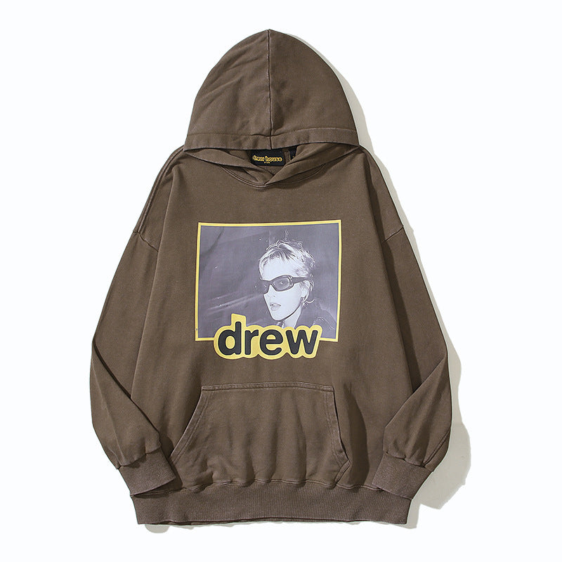 Drew House Hoodie Unisex Loose Casual Distressed Hoodie