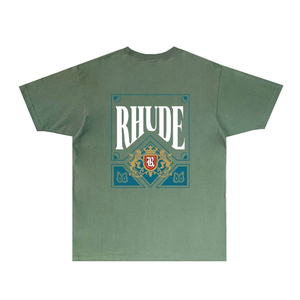 Rhude T-shirts Printed Trendy Pure Cotton