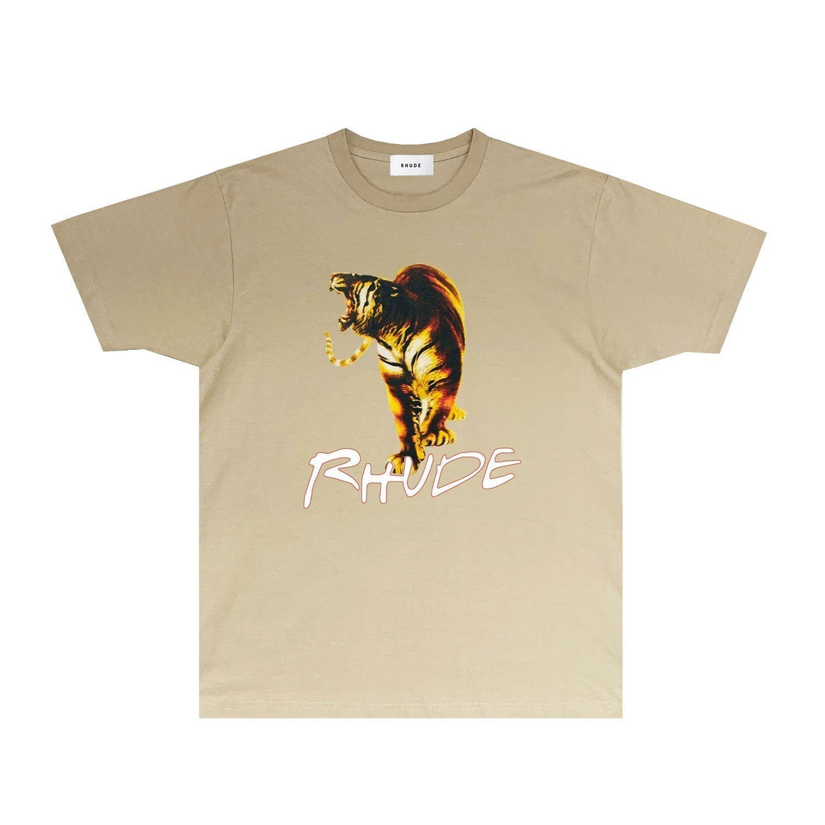 Rhude T-shirts Printed Trendy Pure Cotton