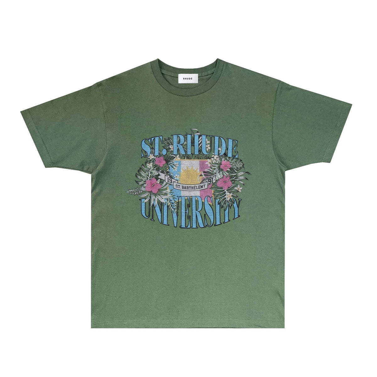 Rhude T-shirts Printed Trendy Pure Cotton
