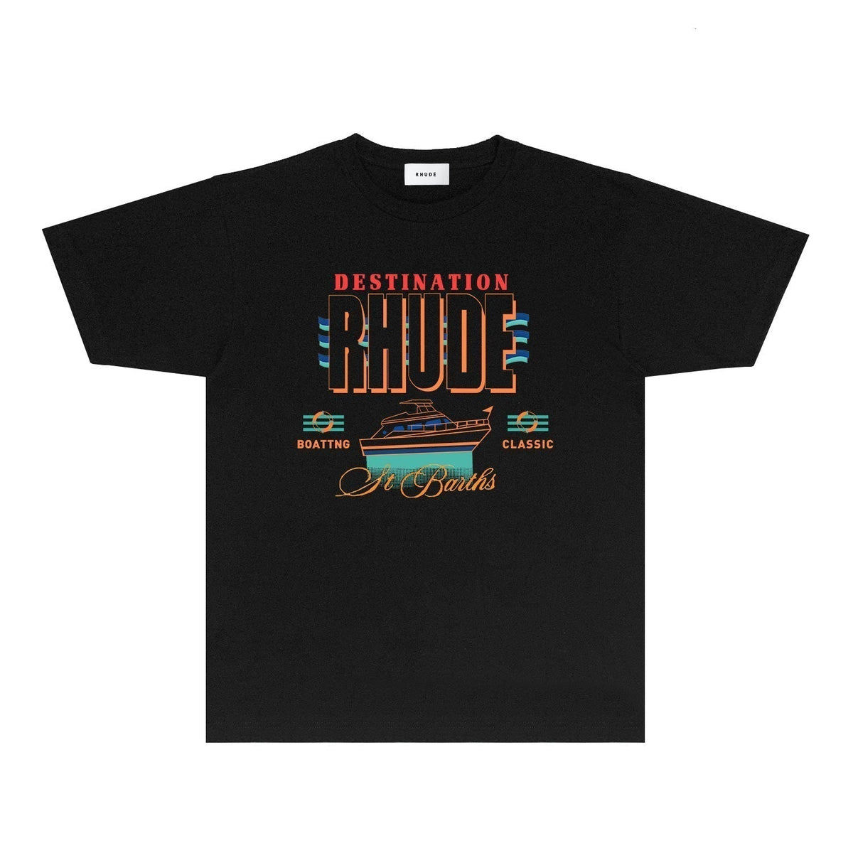 Rhude T-shirts Printed Trendy Pure Cotton