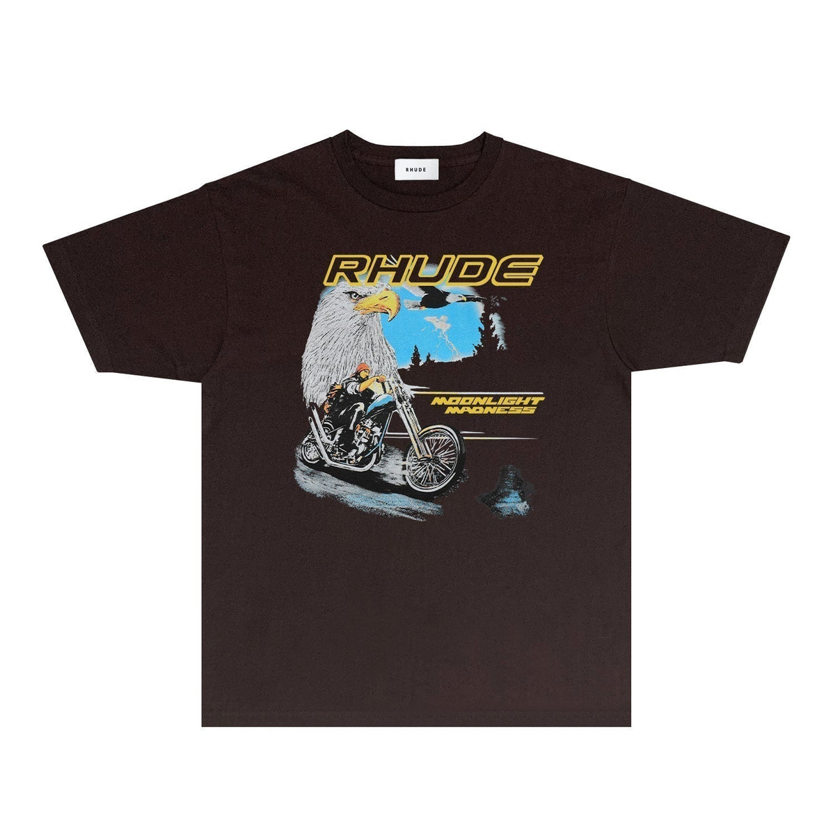 Rhude T-shirts Printed Trendy Pure Cotton