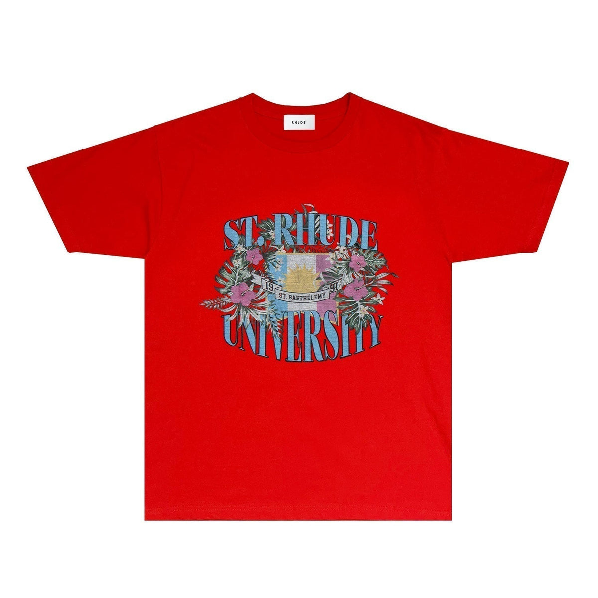 Rhude T-shirts Printed Trendy Pure Cotton