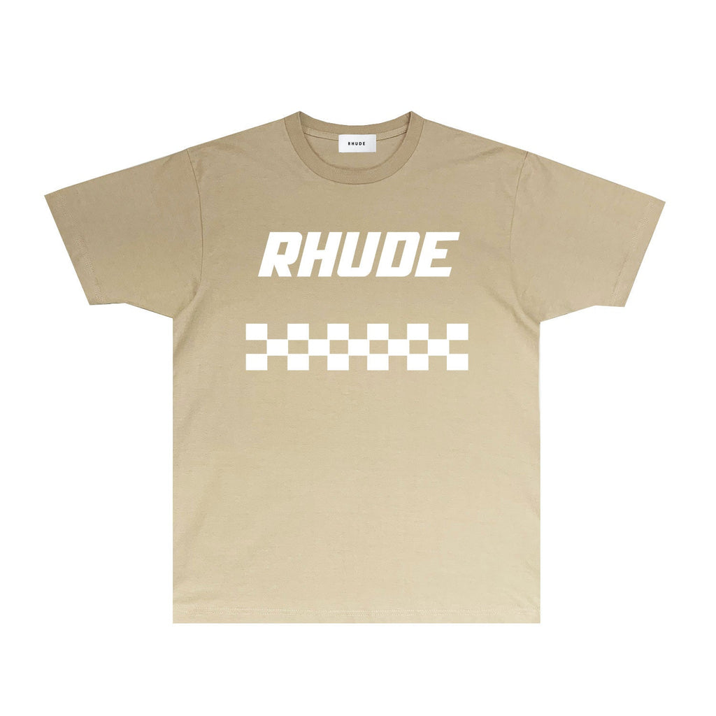 Rhude T-shirts Printed Trendy Pure Cotton