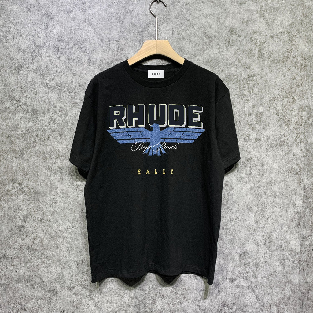 Rhude T-shirts Printed Trendy Pure Cotton