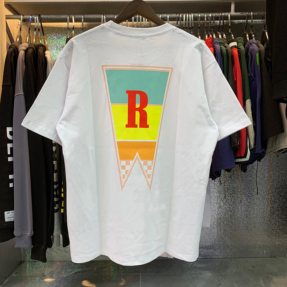 Rhude T-shirts Cotton Short Sleeves Loose Men and Women